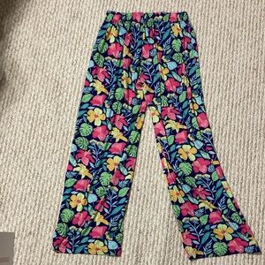 XS -Simply Southern - Bright Tropical Print  Pajama Bottoms with Elastic Waist